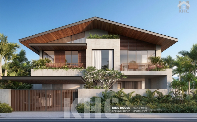 15+ Mẫu Tropical Villa – Biệt Thự Nhiệt Đới Đẳng Cấp, Gần Gũi Thiên Nhiên
