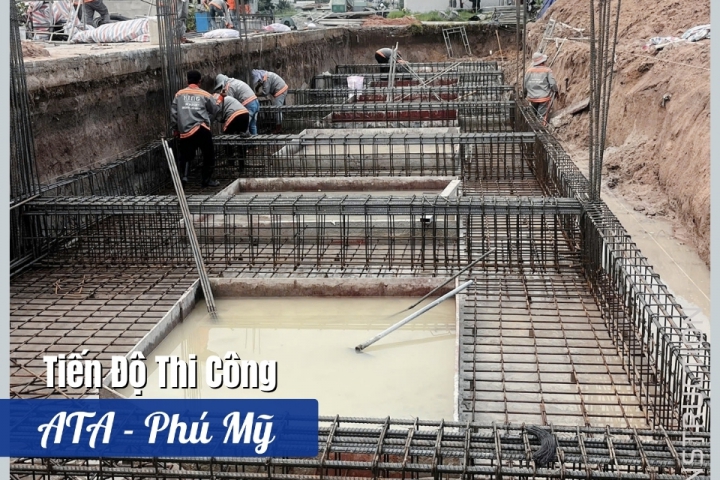 Cập Nhật Tiến Độ Dự Án ATA – Phú Mỹ | Thi Công Móng Băng Nhà Phố
