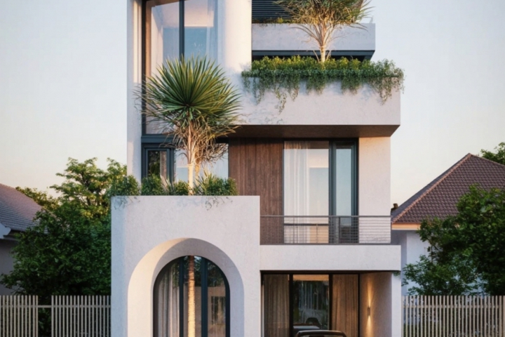 Mẫu Nhà Phố 6m 3 Tầng Hiện Đại Cho Gia Đình Trẻ