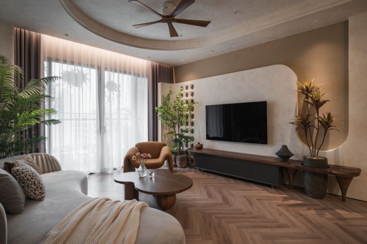 Căn hộ Phong Cách Wabi Sabi & Nhiệt Đới (Tropical) Gần Gũi Với Thiên Nhiên