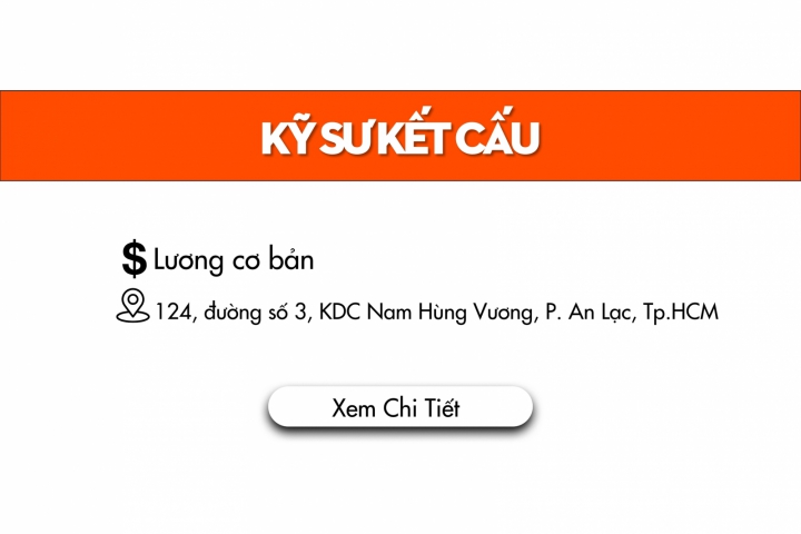 KỸ SƯ THIẾT KẾ KẾT CẤU