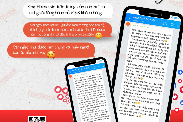 Feedback Khách Hàng – Nguồn Cảm Hứng Lớn Lao Cho King House