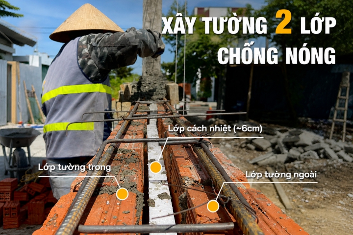 Giải Đáp Thắc Mắc Có Nên Xây Tường 2 Lớp Để Chống Nóng? 