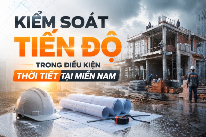 Kiểm Soát Tiến Độ Thi Công Nhà Ở Mùa Mưa Hiệu Quả