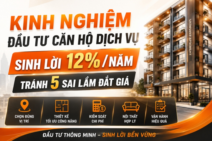 Kinh Nghiệm Đầu Tư Căn Hộ Dịch Vụ Sinh Lời 12%/Năm: Tránh 5 Sai Lầm Đắt Giá
