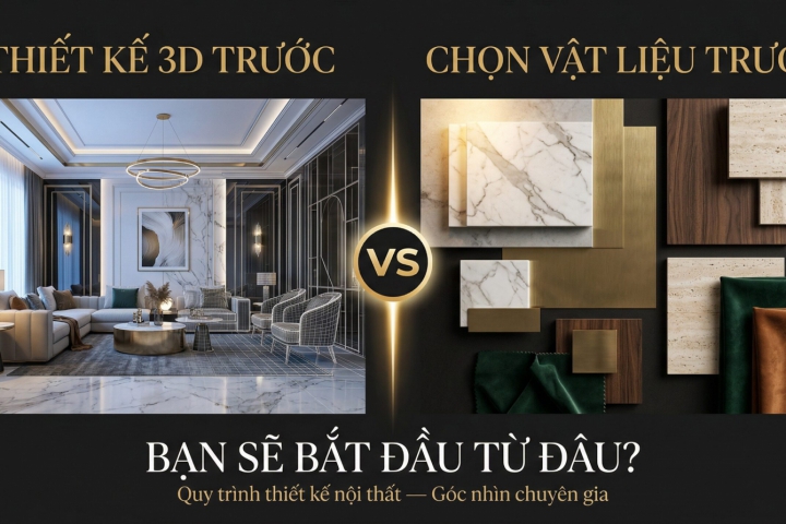 Nên chốt thiết kế 3d trước hay chọn vật liệu trước?