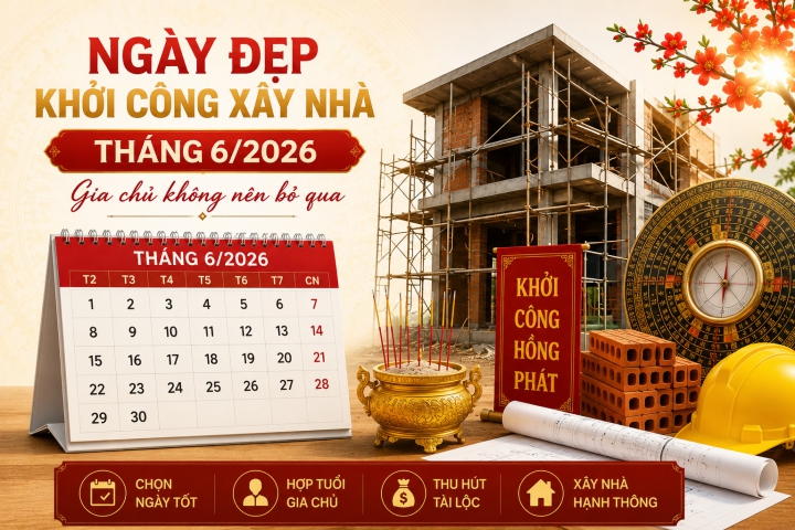 Ngày Đẹp Khởi Công Xây Nhà Tháng 6/2026 Gia Chủ Không Nên Bỏ Qua