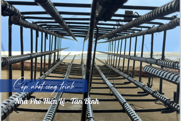 Tiến Độ Thi Công Lên Thép Cột Nhà Phố Hiến Lê – Tân Bình