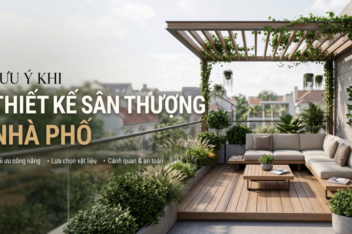 Lưu Ý Khi thiết Kế Sân Thượng Nhà Phố
