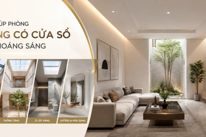 7 cách đơn giản giúp phòng không có cửa sổ vẫn thoáng sáng bất ngờ