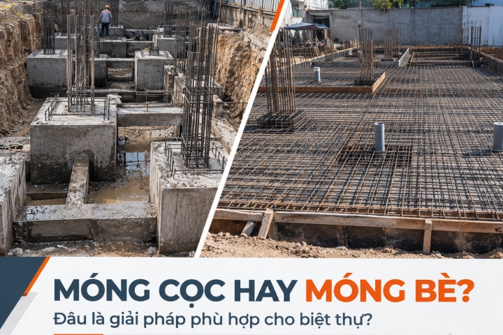 Móng Cọc Hay Móng Bè Cho Biệt Thự? Khi Nào Phù Hợp Với Từng Phương Án?