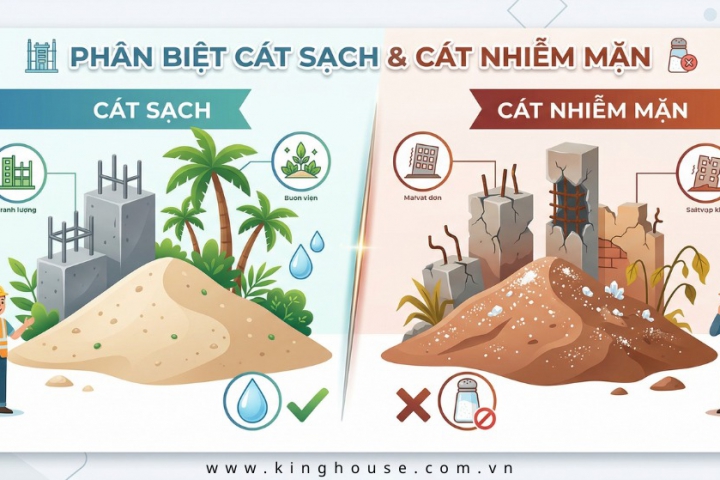  Cát Xây Dựng Là Gi? Phân biệt Cát Sạch & Cát Nhiễm Mặn 