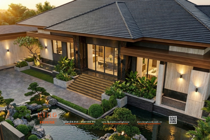 Thi Công Biệt Thự Mái Nhật: Những Lưu Ý Quan Trọng Về Kết Cấu, Chống Thấm Và Thoát Nước