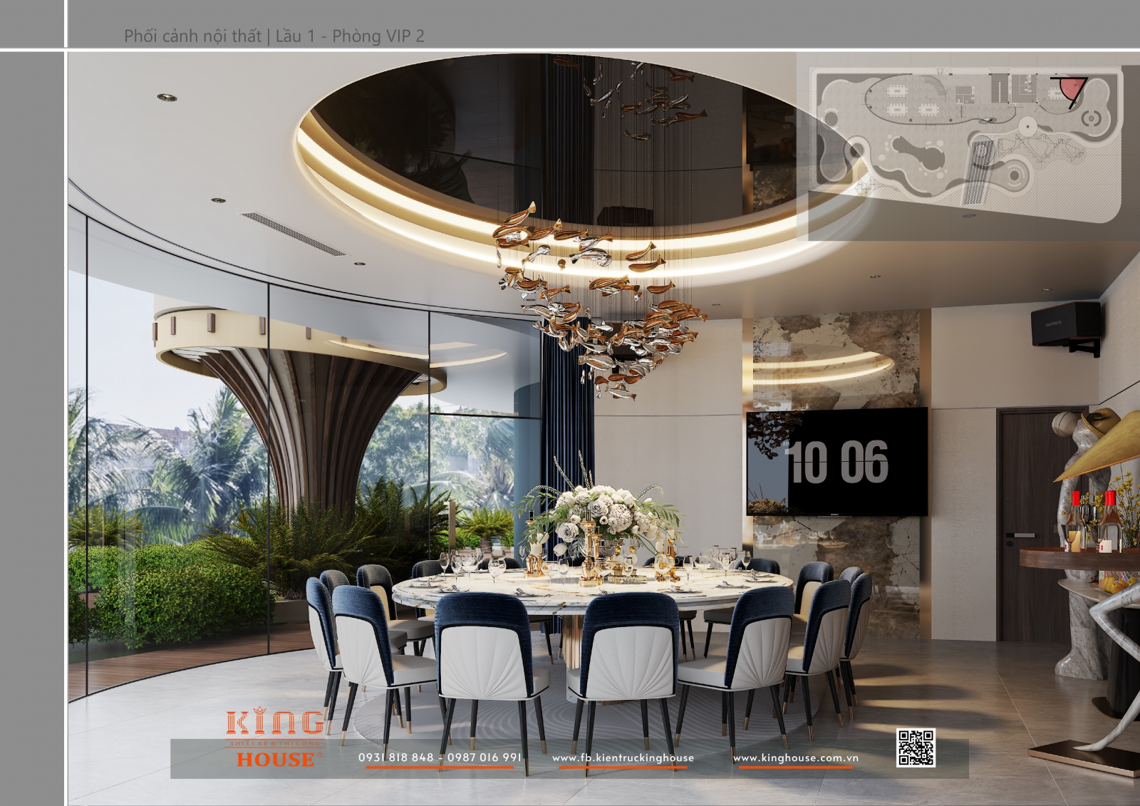 Nhà Hàng Shella | Concept Nội Thất Lầu 1 – Gala Party Sang Trọng Và Cảm Xúc