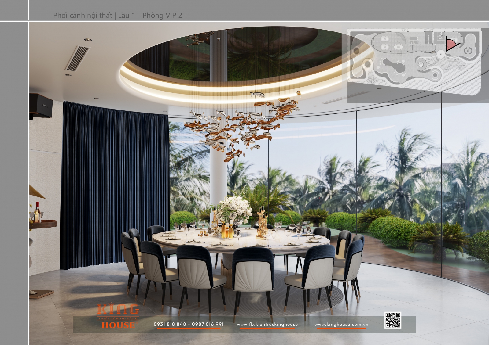 Nhà Hàng Shella | Concept Nội Thất Lầu 1 – Gala Party Sang Trọng Và Cảm Xúc
